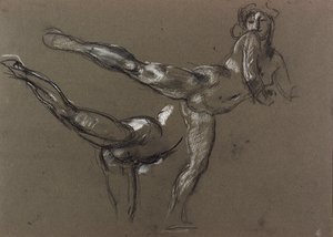 Two Studies of a Female Nude